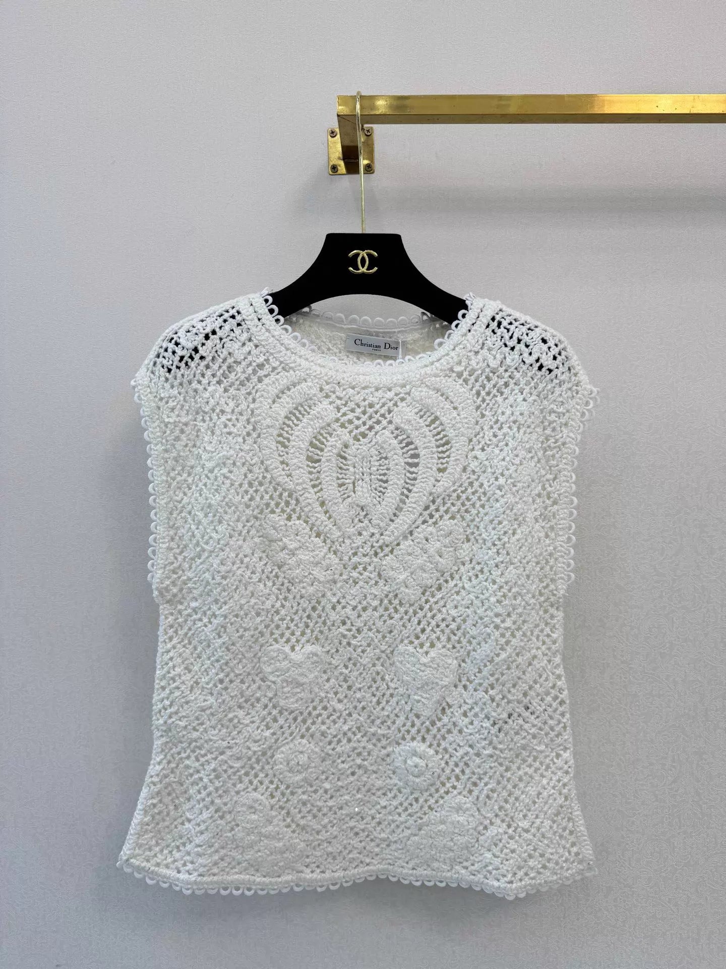 Openwork Knit Vest