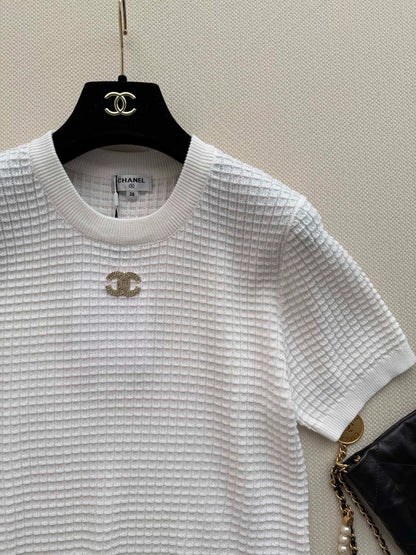 26ss Logo knitted T+shirt