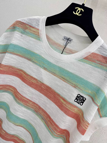 26ss Striped Knit T-shirt