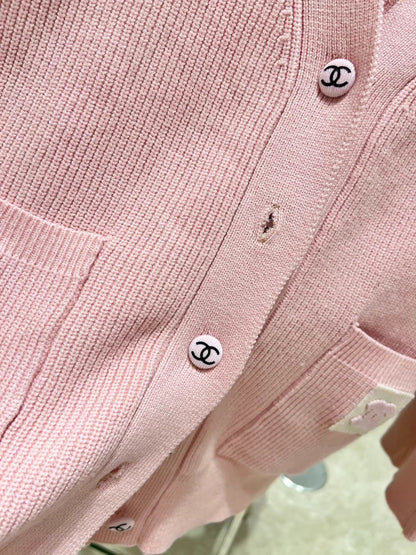 Pink Knit Cardigan