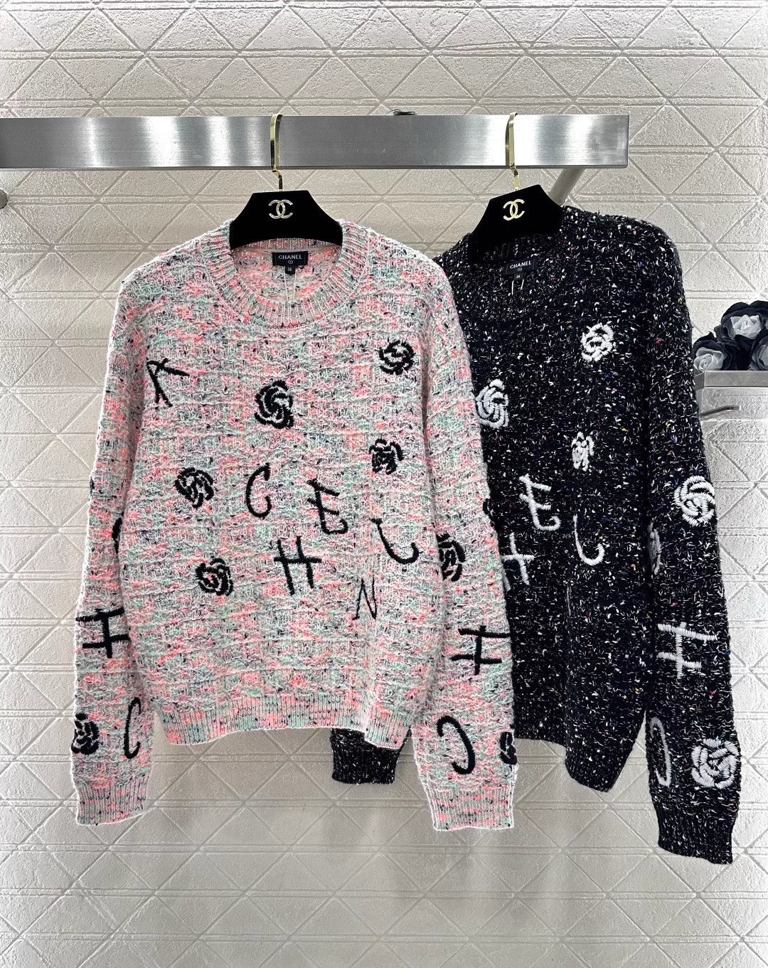 Embroidered Knit Sweater