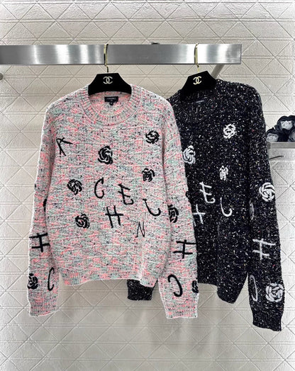 Embroidered Knit Sweater