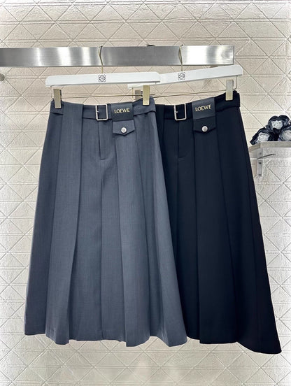 Hooded Color-Blocked Zipper Mini Skirt