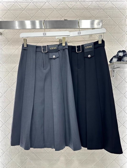 Hooded Color-Blocked Zipper Mini Skirt