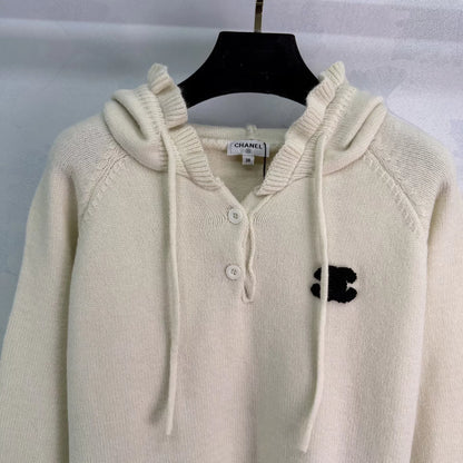 Hooded Pullover Knit Sweater