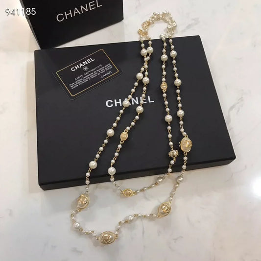 Gongyan style long sweater chain