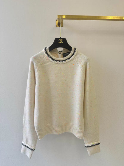 Jacquard Wool Knit Sweater
