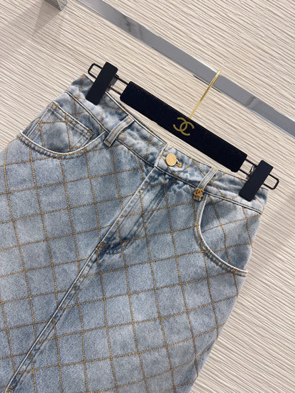 Chanel/26ss new denim mini skirt