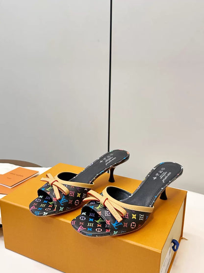 26ss Bow-tie High-Heeled Sandals