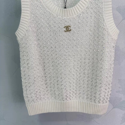 Knitted Sleeveless Vest