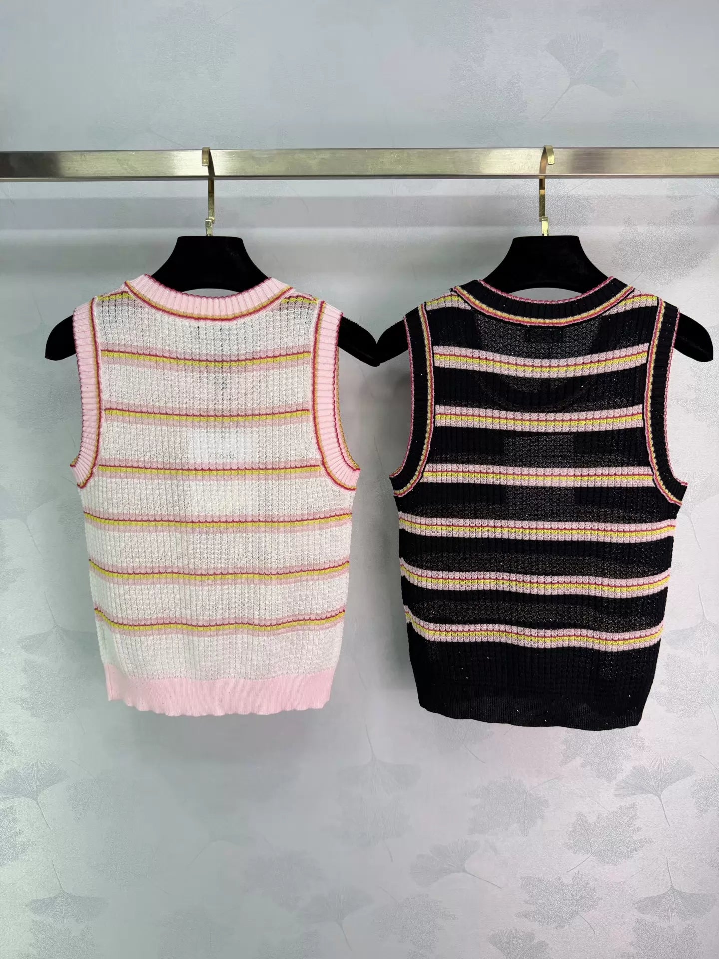 26ss Striped Knit Vest