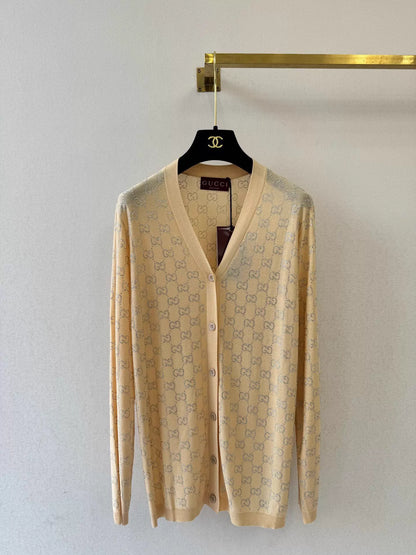 26ss Jacquard Knit Cardigan