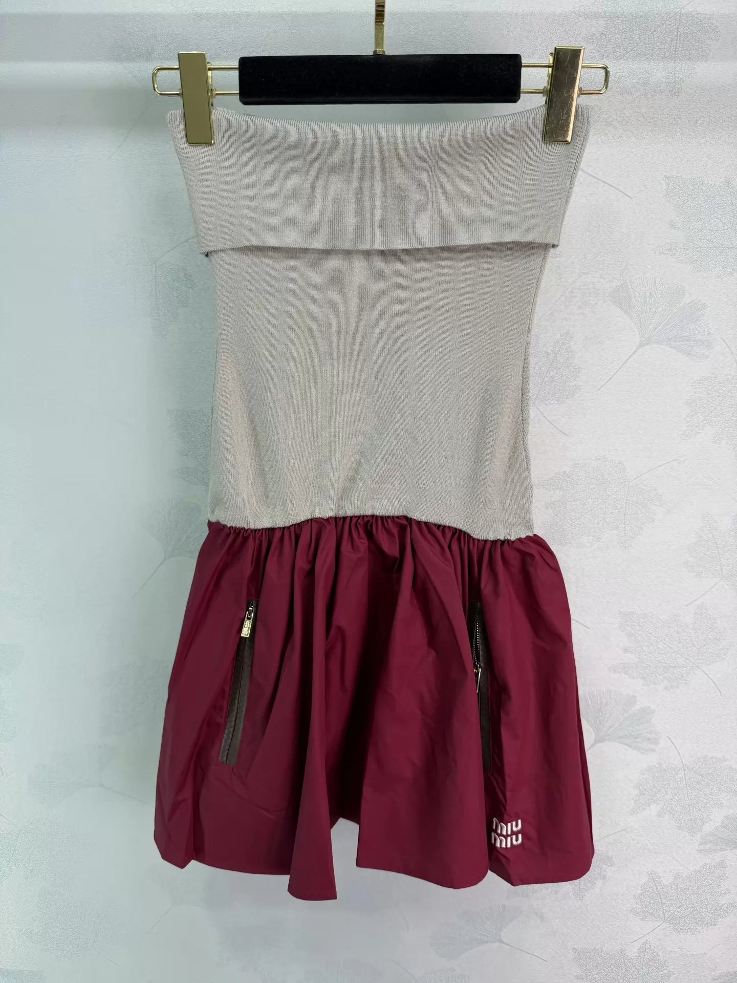Color-blocked patchwork dress