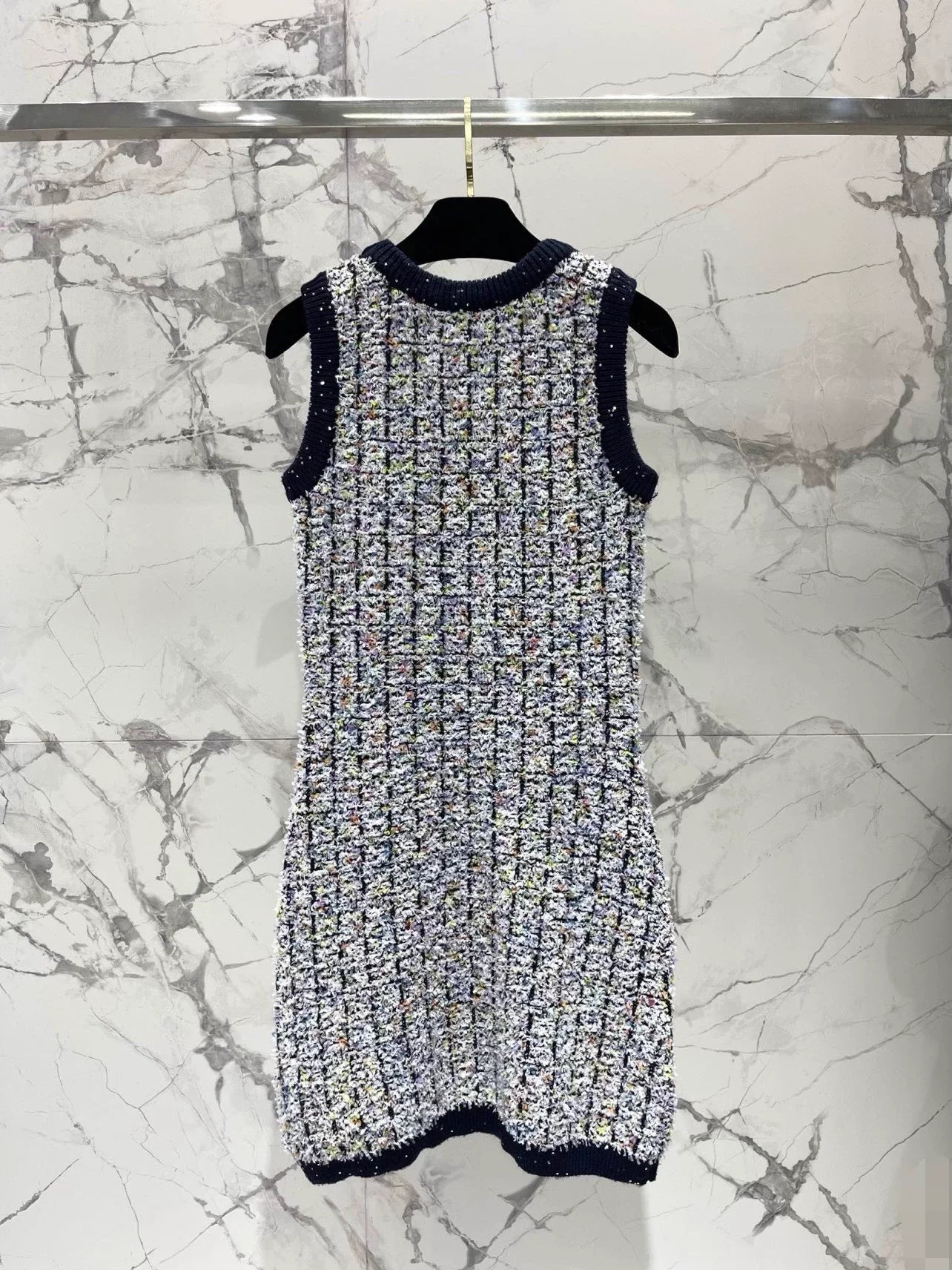 Knitted vest dress