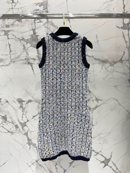 Knitted vest dress