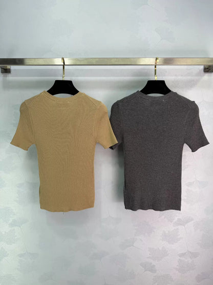 26ss Crew Neck Knit T-Shirt