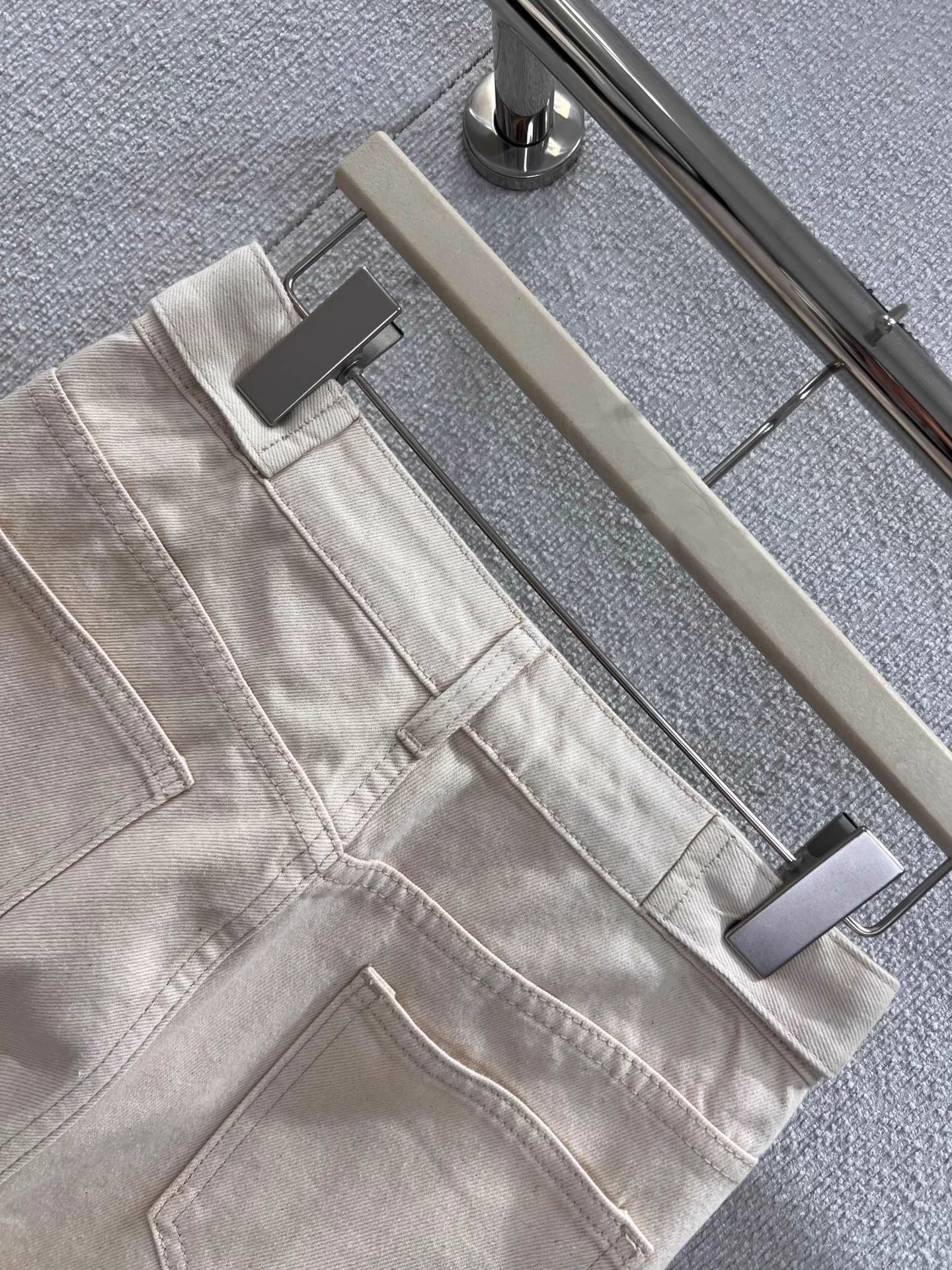 Double Pocket Straight Leg Jeans