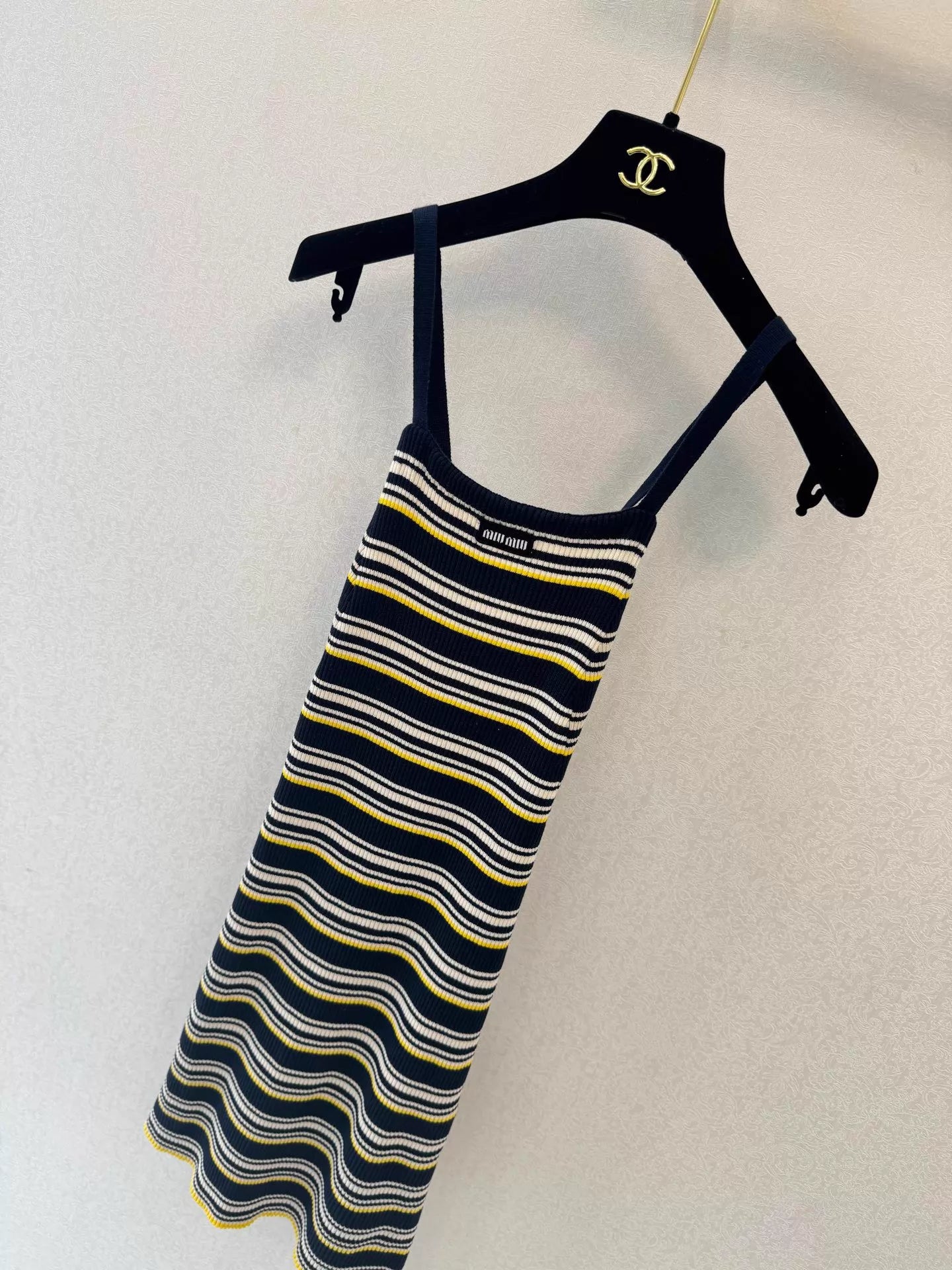 Striped Knit Slip Dress