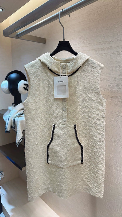 Hooded Sleeveless Dress