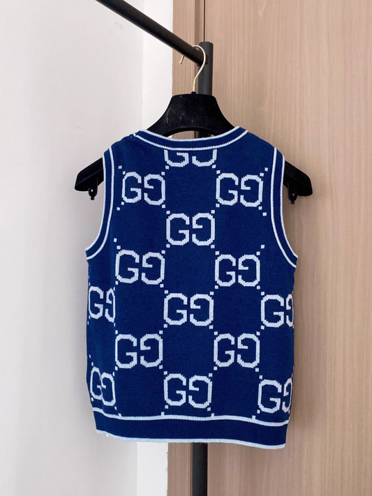 Monogram Knit Vest