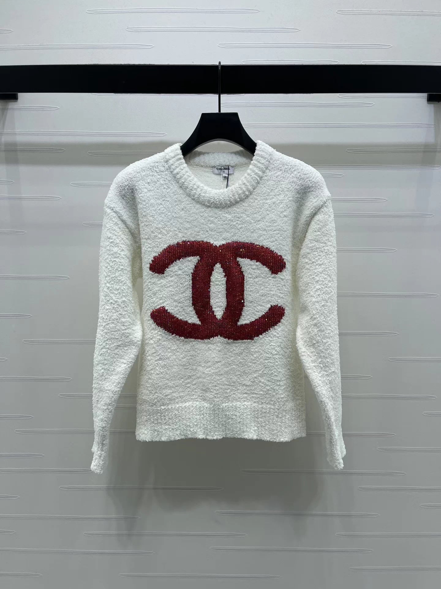 Crew Neck Letter Sweater