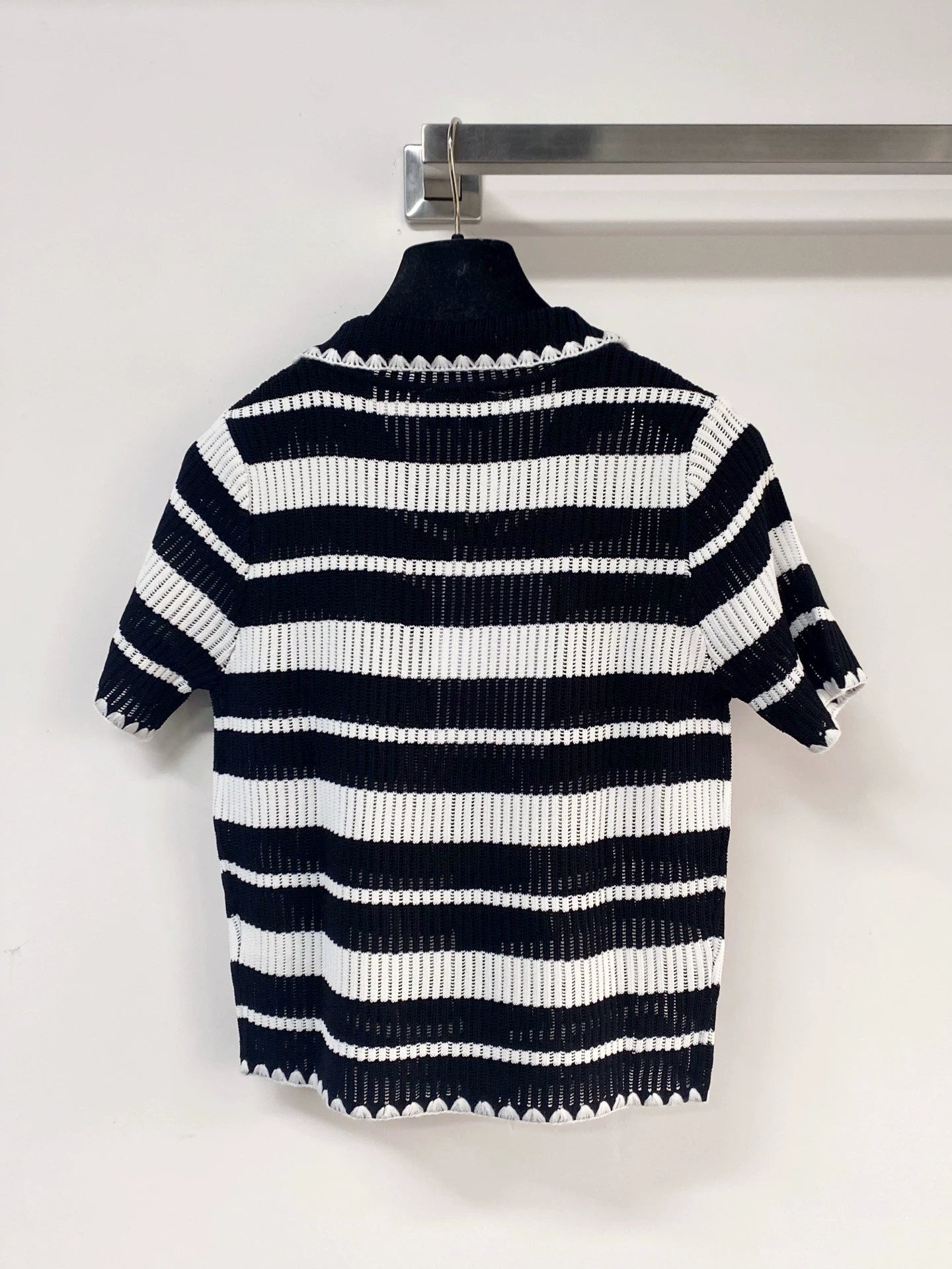 26ss Striped short-sleeved shirt