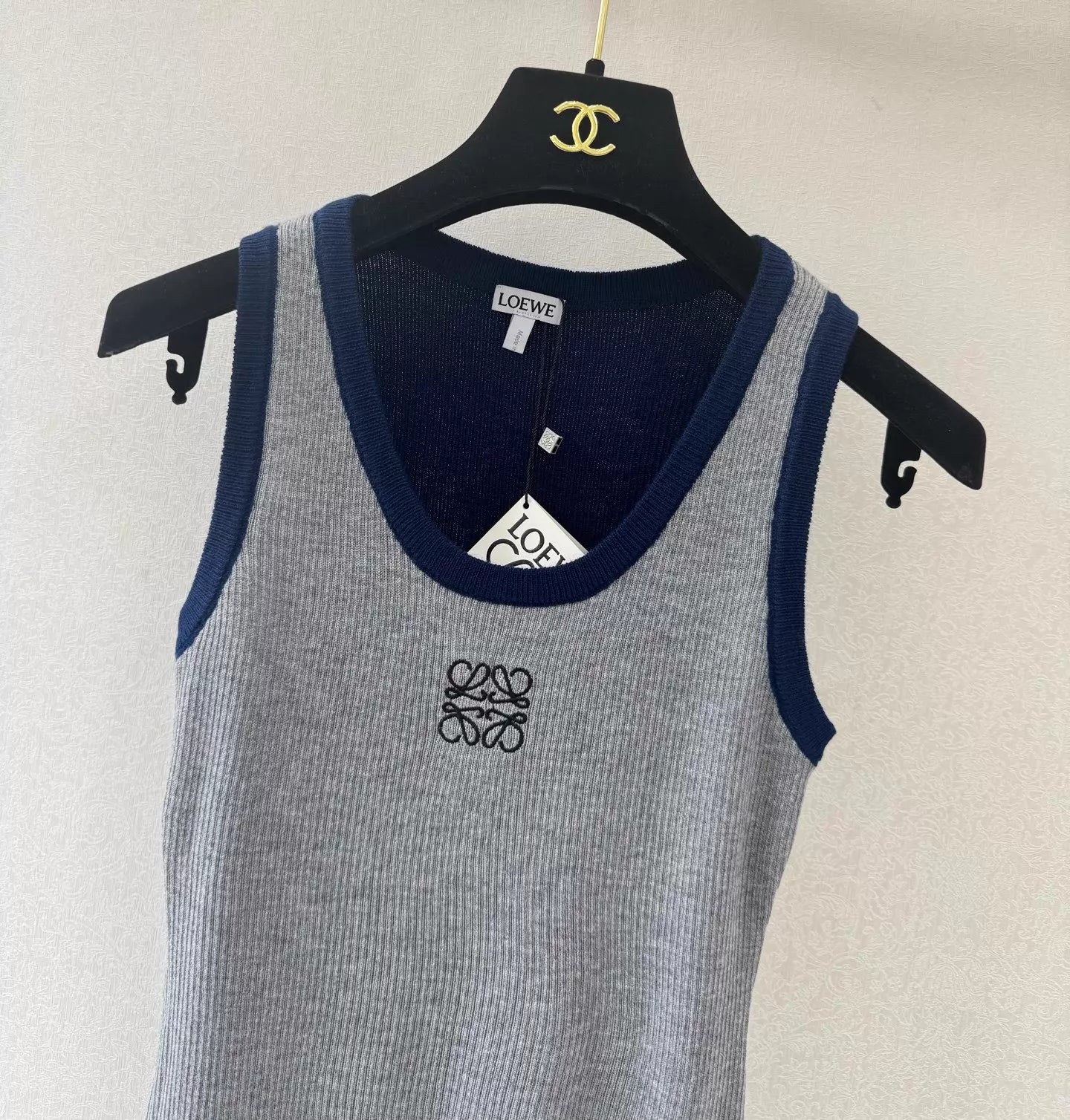 26ss Color-blocked Knit Vest