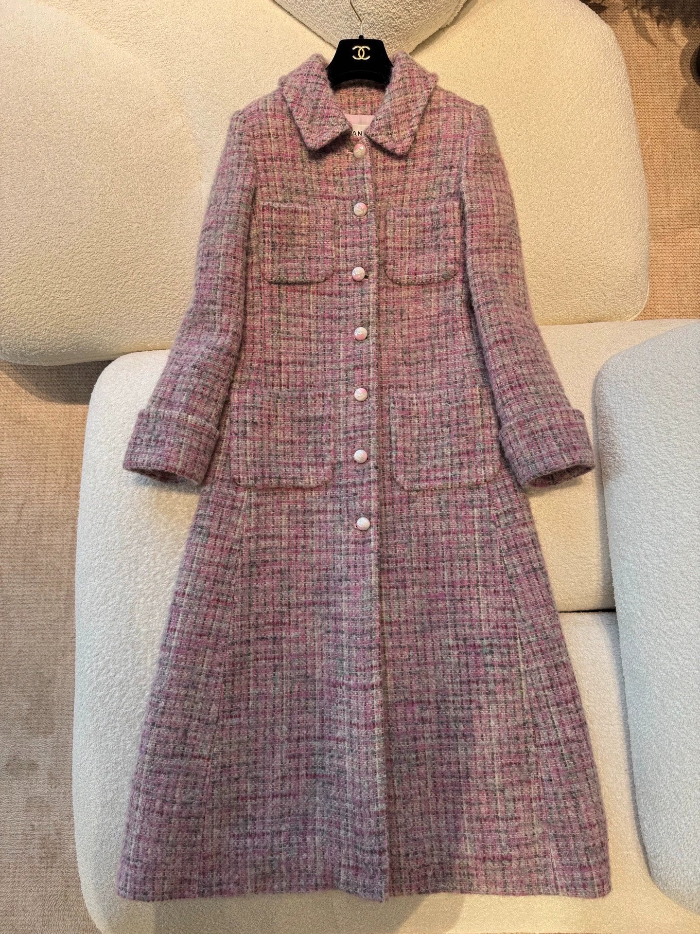 Tweed Long Coat