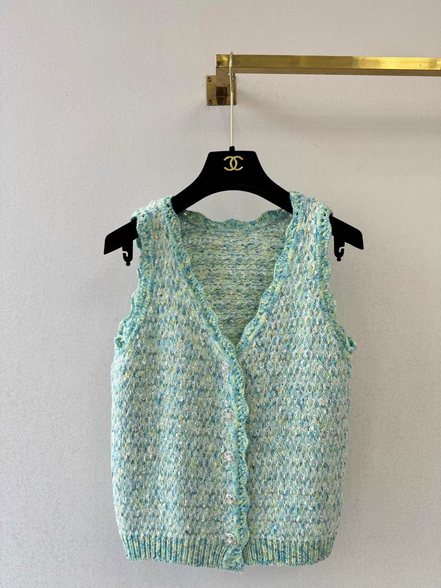 Mohair Blend Knitted Vest