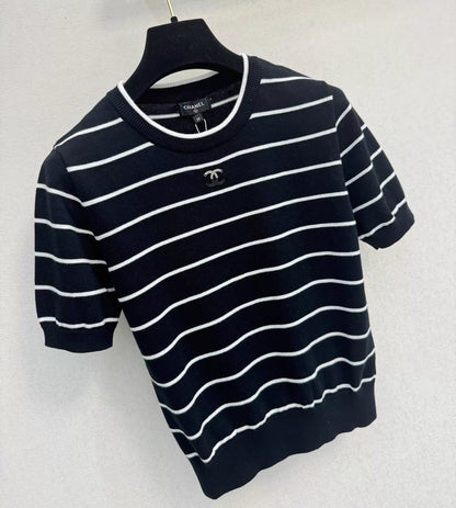 26ss Striped Knit T-shirt
