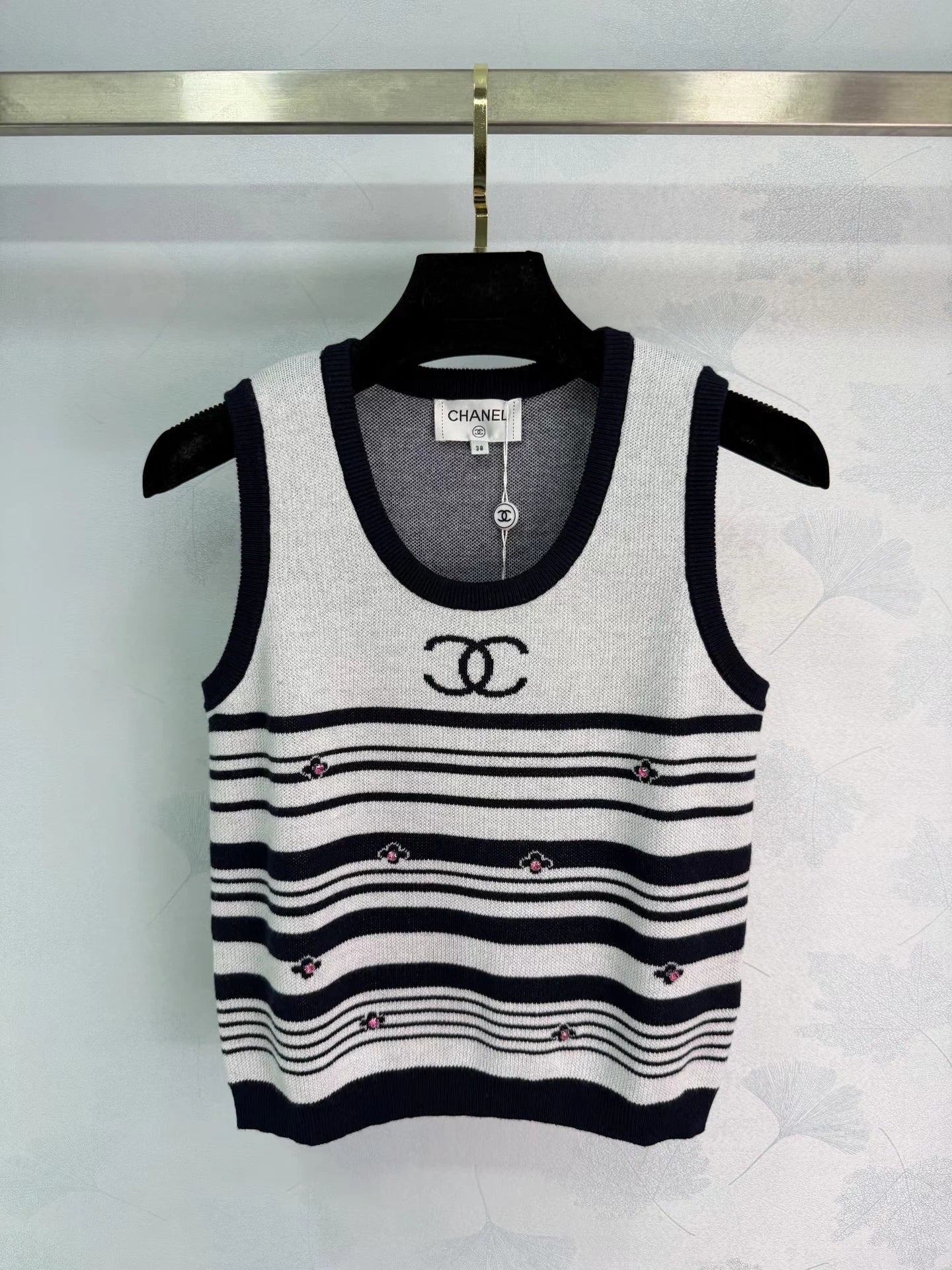 Striped Knit Vest