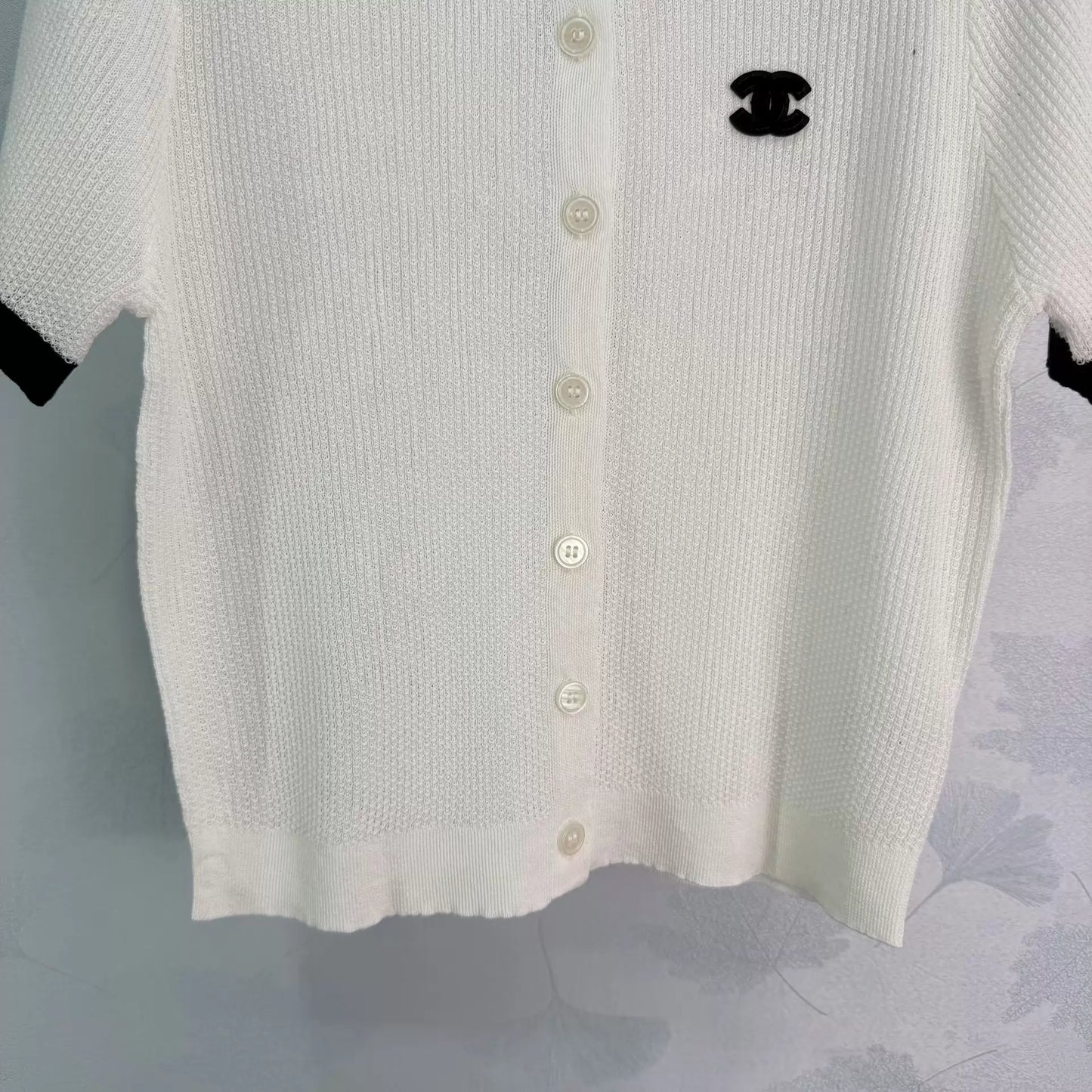 Knitted Short-Sleeve Top