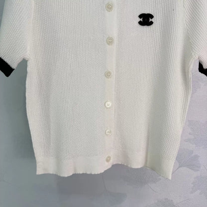 Knitted Short-Sleeve Top
