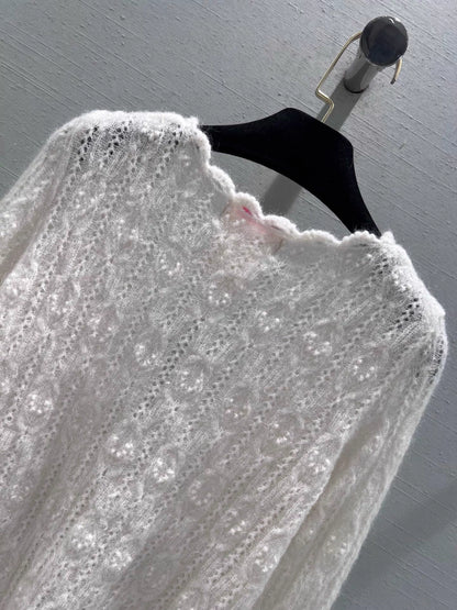 Openwork Knit Cardigan