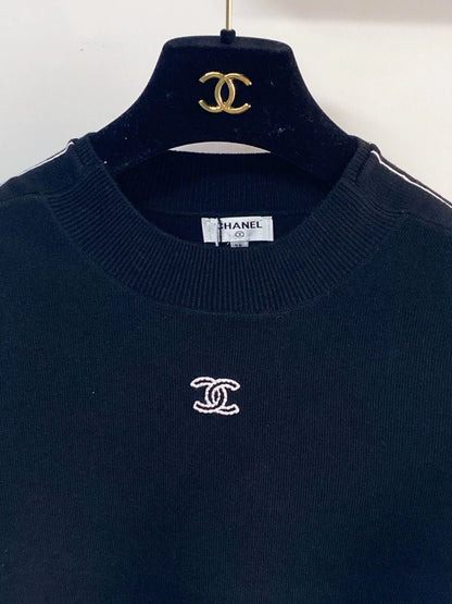 26ss Logo Embroidered Knit T-shirt