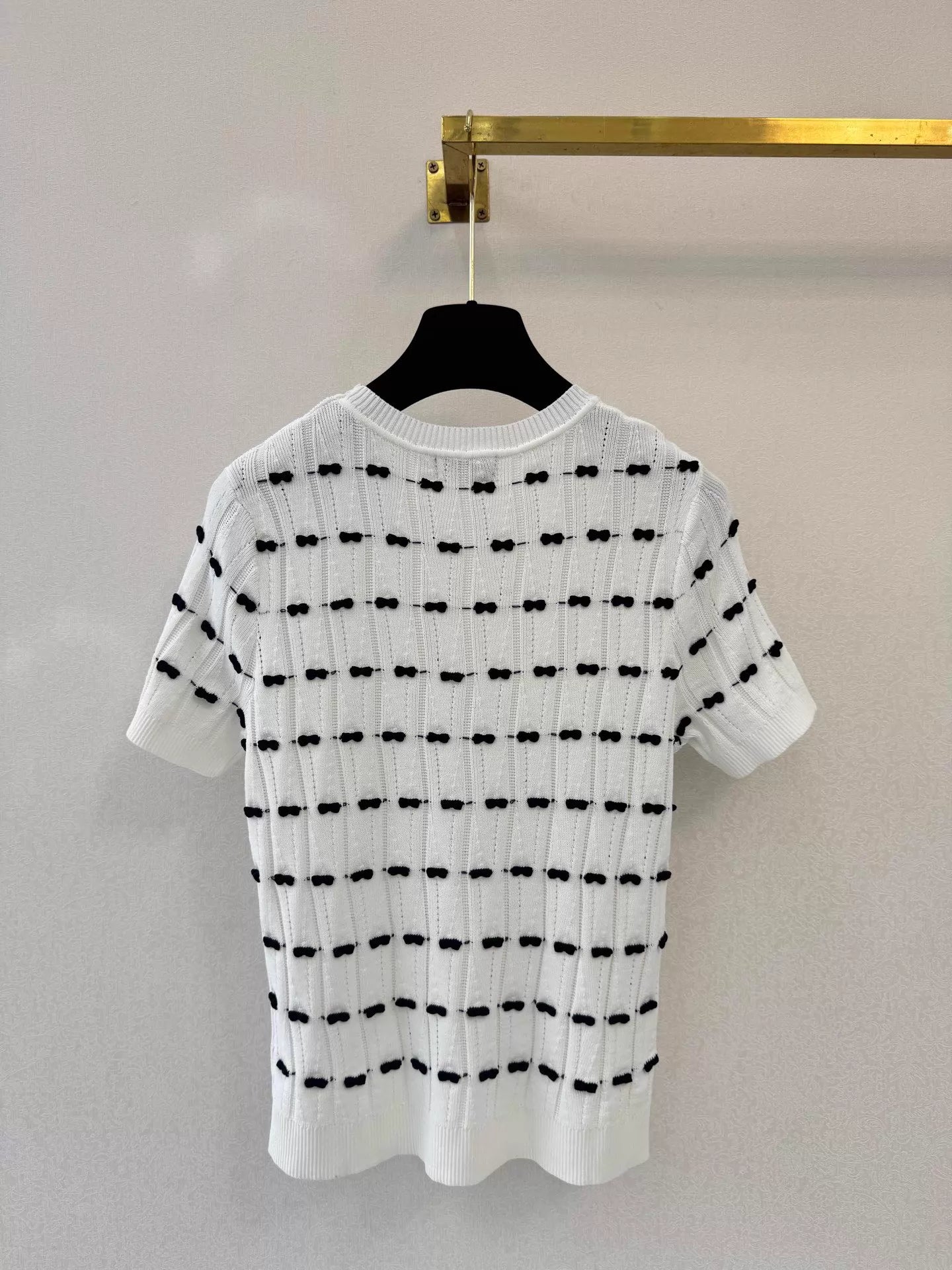 26ss Bow-tie Knit T-shirt