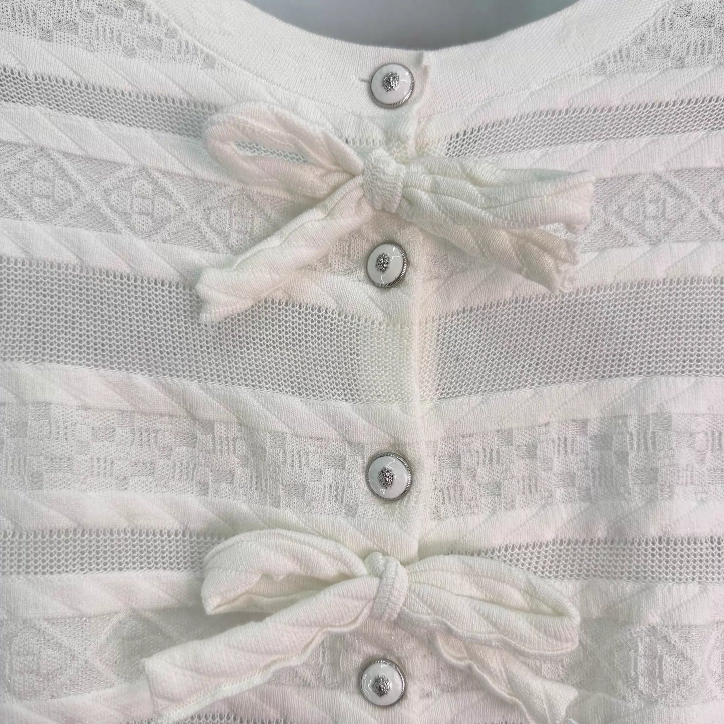 26ss Openwork Knit Cardigan