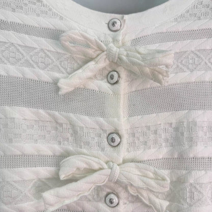 26ss Openwork Knit Cardigan