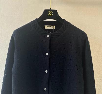 26ss Openwork Knit Cardigan
