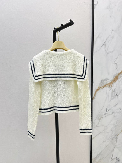 25fw Splicing shawl long sleeved cardigan
