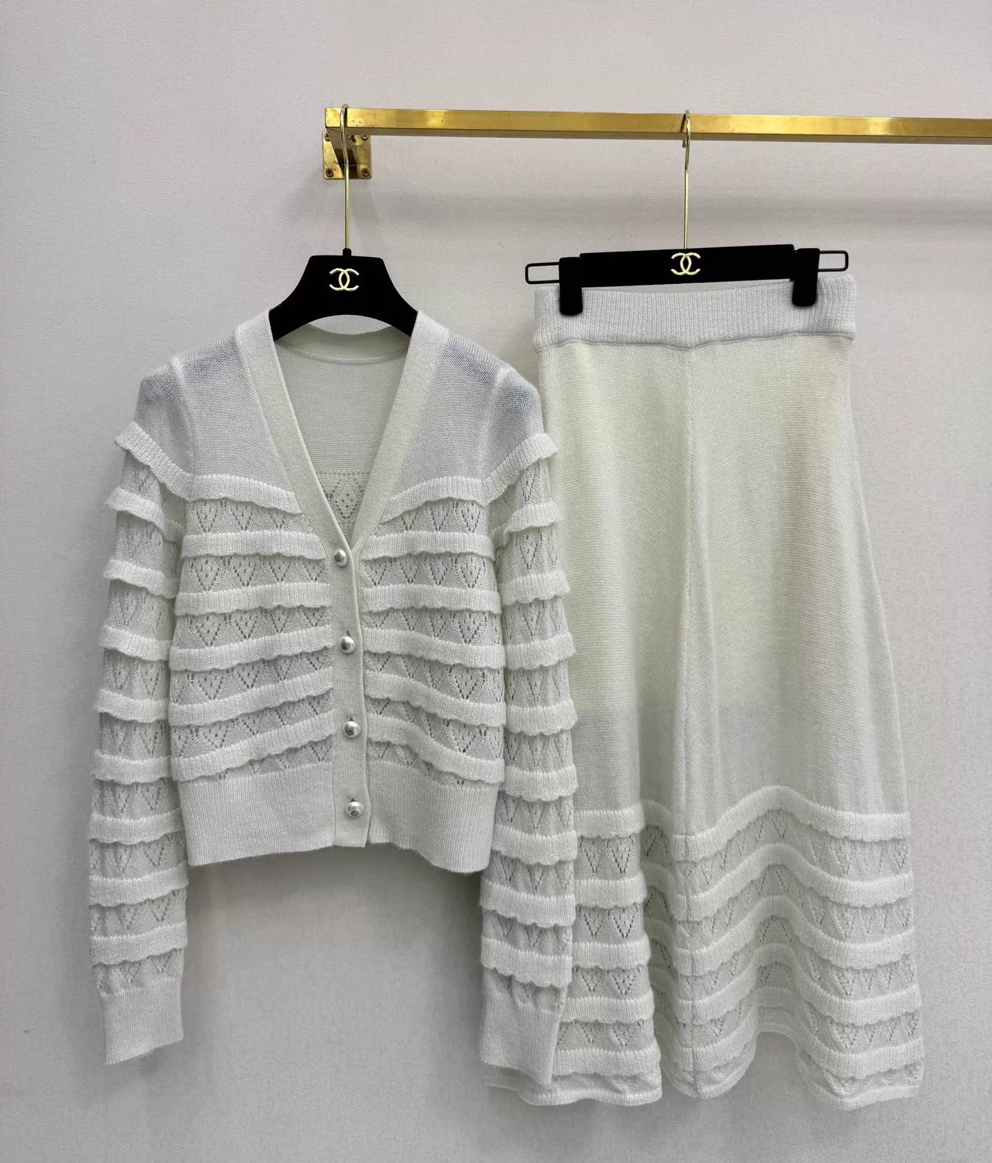 26ss Sequined Knit Set