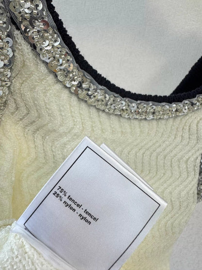 Sequined Knit Vest