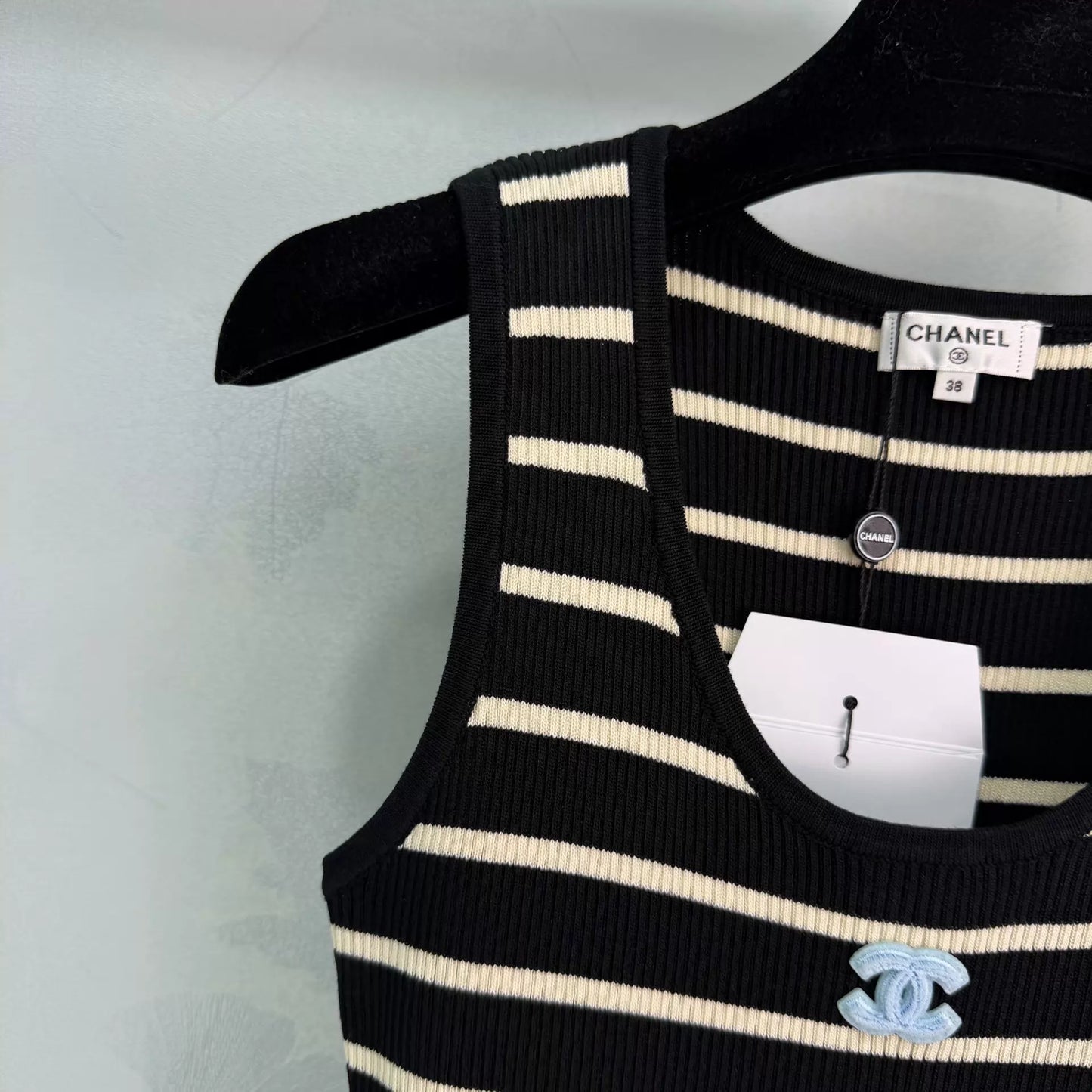 Striped Knit Vest Dress