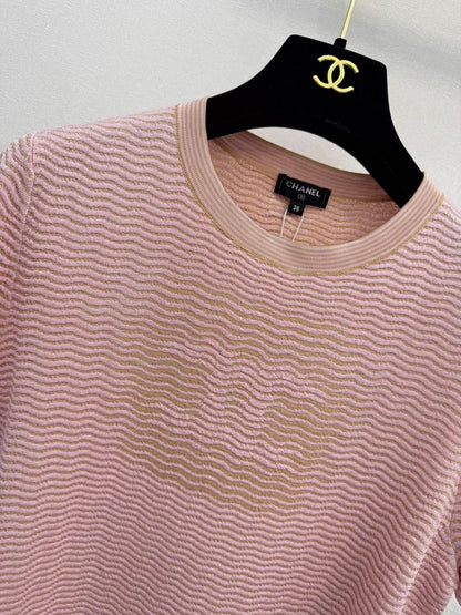 26ss Striped knit T-shirt