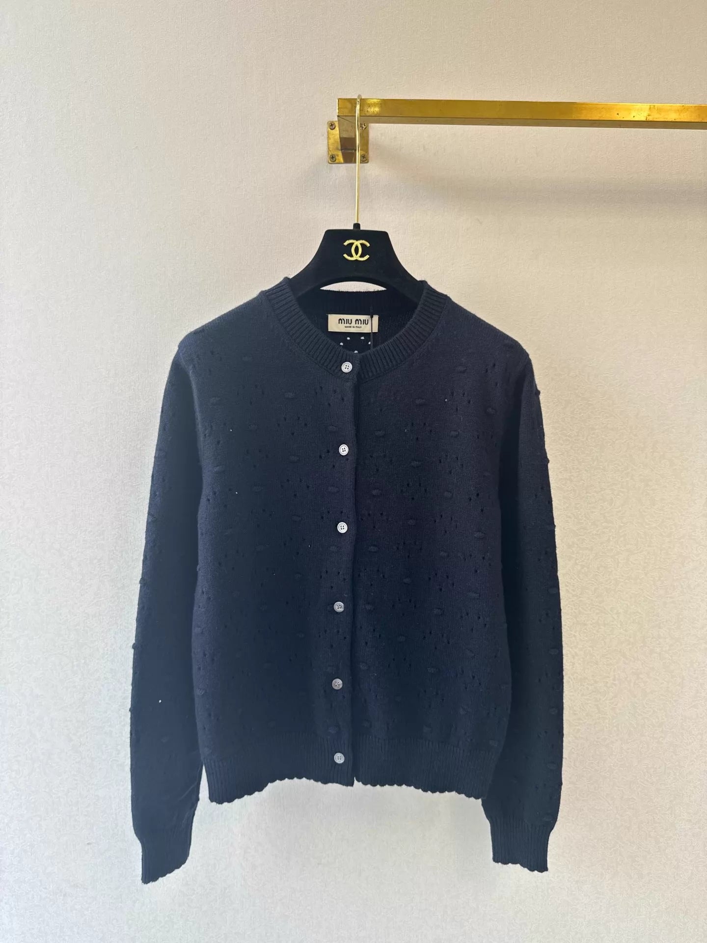 26ss Openwork Knit Cardigan