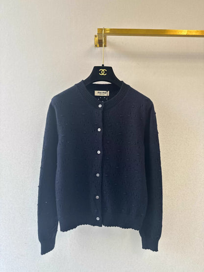 26ss Openwork Knit Cardigan