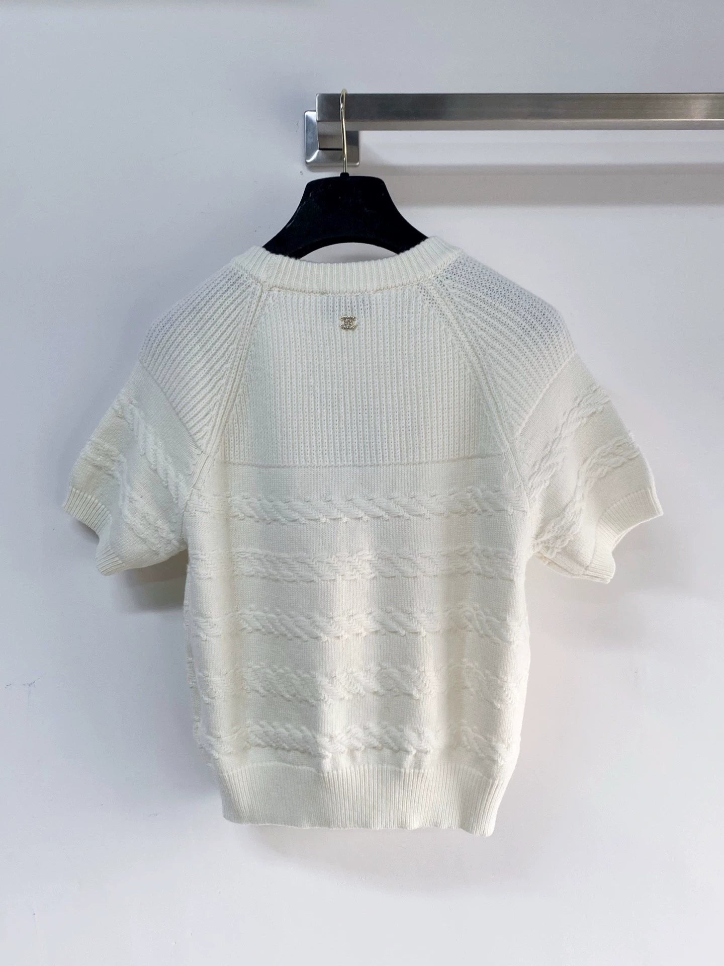 26ss 3D Textured Color-Blocked Logo T-Shirt