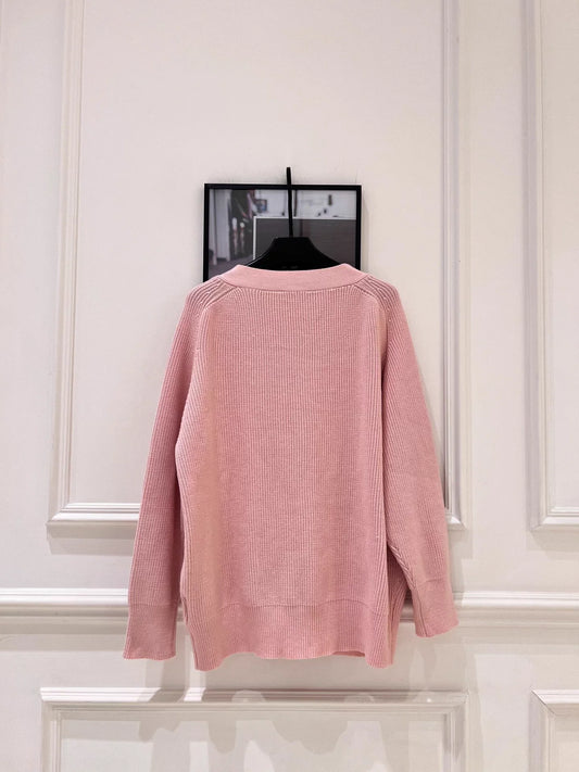 Pink Knit Cardigan