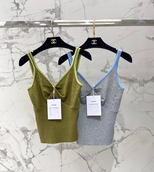 26ss Lace-trimmed Vest