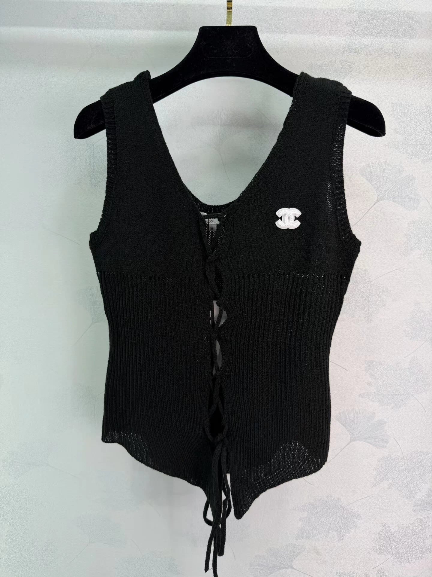 Tie-front Knit Vest